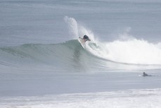 Tao Mouldey freesurfs at Piha, Auckland, New Zealand. Photo: Derek Morrison