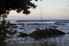 Lineup during a fun swell near Ahipara, Northland, New Zealand.