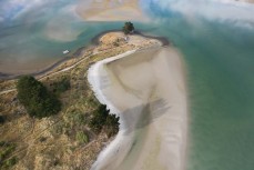 Blueskin Bay at Doctor's Point, Blueskin Bay, Dunedin, New Zealand.