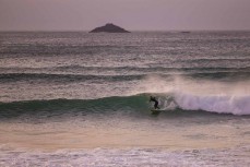 Rewa Morrison before school dawn surf at St Clair, Dunedin, New Zealand.
Credit: Derek Morrison