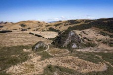 The Pyramids at Wickliffe Bay, Dunedin, New Zealand.