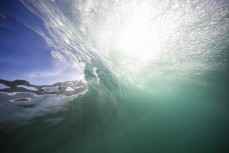 An empty wave during a fun autumn swell at Blackhead, Dunedin, New Zealand.Credit: Derek Morrison