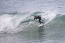 Rewa Morrison makes the most of a holiday swell at St Clair, Dunedin, New Zealand.
Credit: Derek Morrison