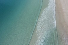 Crystal clear water on the north coast of Dunedin, New Zealand.
