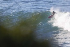 Keo Morrison on his backhand at St Clair Point, Dunedin, New Zealand.
Credit: Derek Morrison