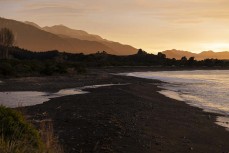 Sunrise at a surf break near Kaikoura, New Zealand. Photo: Derek Morrison