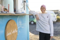 Jess Langtry, of Local Drifter, coffee caravan on Victoria Road near St Kilda, Dunedin, New Zealand.Photo: Derek Morrison