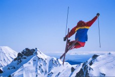 Lyall Crump at Whakapapa ski field, Central North Island, New Zealand. Circa 1994.