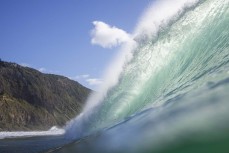 Empty wave during a fun swell on the north coast, Dunedin, New Zealand.
Photo: Derek Morrison