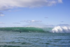 No takers on this wave during a fun swell on the north coast, Dunedin, New Zealand.Photo: Derek Morrison
