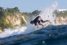 George Roberts making the most of a swell at Uluwatu, Bali, Indonesia.