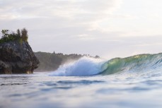 Empty wave at Padang Padang, Bali, Indonesia.