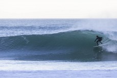 A surfer makes the most of conditions at St Clair, Dunedin, New Zealand.
Photo: Derek Morrison