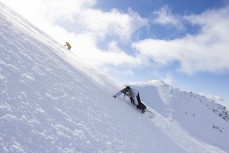 Rewa Morrison making the most of her time on the snow at Ohau ski field, Ohau, Otago, New Zealand.