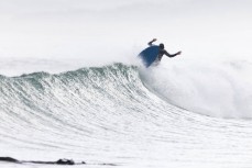 Launch during a small winter swell at Blackhead, Dunedin, New Zealand.Photo: Derek Morrison