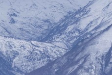 Snow dusted mountains near Queenstown, Central Otago, New Zealand.