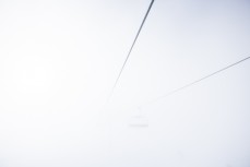 Into the abyss at Mt Hutt Ski Field, Canterbury, New Zealand.