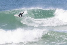 Keo Morrison on a wally one at St Clair, Dunedin, New Zealand.
Photo: Derek Morrison