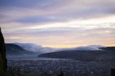 Fog creeps up the Otago Harbour at dawn,  Dunedin, New Zealand.Photo: Derek Morrison