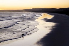 Last one out during a fun swell at Blackhead, Dunedin, New Zealand.Photo: Derek Morrison
