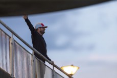 Damian Phillips directs traffic at St Clair, Dunedin, New Zealand.
Photo: Derek Morrison