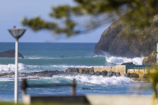 Empty wave as a set rolls into Second Beach, Dunedin, New Zealand.Photo: Derek Morrison