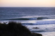 Lineup during a fun swell at Blackhead, Dunedin, New Zealand.Photo: Derek Morrison