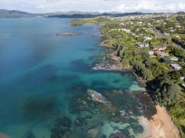 Sunny afternoon at Cable Bay, Northland, New Zealand.