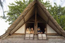 The Morrison family at Balangan, Bali, Indonesia.