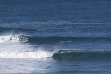 Lineup at a remote pointbreak in the Catlins, New Zealand. Photo: Derek Morrison