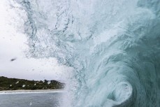 Empty wave at Blackhead, Dunedin, New Zealand.