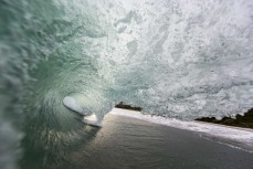 Empty wave at Blackhead, Dunedin, New Zealand.