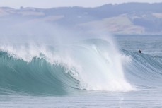 Wipeout at Blackhead, Dunedin, New Zealand.