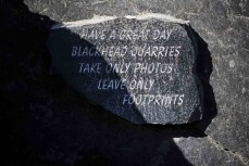 Quarry wisdom, Blackhead, Dunedin, New Zealand.Photo: Derek Morrison