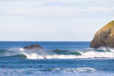 A new swell wraps into St Clair, Dunedin, New Zealand.Photo: Derek Morrison
