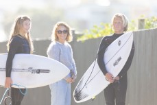 Rachael, Rewa and Keo Morrison at St Clair, Dunedin, New Zealand.Photo: Derek Morrison