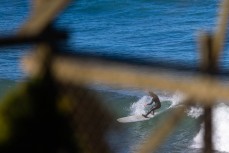 Through the fence at St Clair, Dunedin, New Zealand.Photo: Derek Morrison