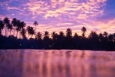 Sunset in the Telo Islands, Sumatra, Indonesia.