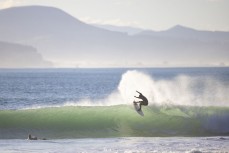 Lewis Murphy makes the most of a clean swell on the North Coast, Dunedin, New Zealand.Photo: Derek Morrison