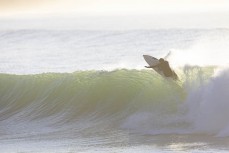 Flint Sherborne-France makes the most of a clean swell on the North Coast, Dunedin, New Zealand.Photo: Derek Morrison