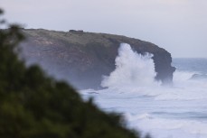 A large winter storm swell rolls into Lawyers Head near St Kilda, Dunedin, New Zealand.Photo: Derek Morrison