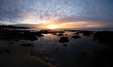 Sunrise at a beachbreak near Dunedin, New Zealand.Photo: Derek Morrison