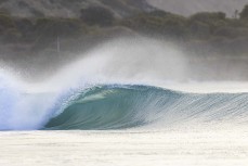 Empty wave during a swell on the north coast of Dunedin, New Zealand.