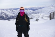 Alaia Mattingly at Cardrona ski field, Cardrona Valley, Wanaka, New Zealand.