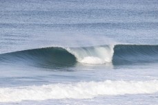 Near-perfect peak during a fun east swell at Blackhead, Dunedin, New Zealand.Photo: Derek Morrison