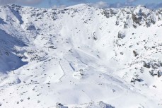 The Remarkables' Sugar Bowl looking stunning. Queenstown, New Zealand. August 30-31, 2024.