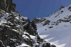 Rewa Morrison makes her run down the Elevator during the NZ Junior Freeride Tour held at The Remarkables, Queenstown, New Zealand. August 30-31, 2024.