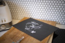 Artist Virginia Watson at her home with her developing shipwreck series of prints, St Kilda, Dunedin, New Zealand.Photo: Derek Morrison