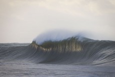 Empty lineup at a remote reef break in the Catlins, New Zealand. Photo: Derek Morrison