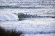 Empty wave during a fun four-swell combo at Blackhead, Dunedin, New Zealand.Photo: Derek Morrison